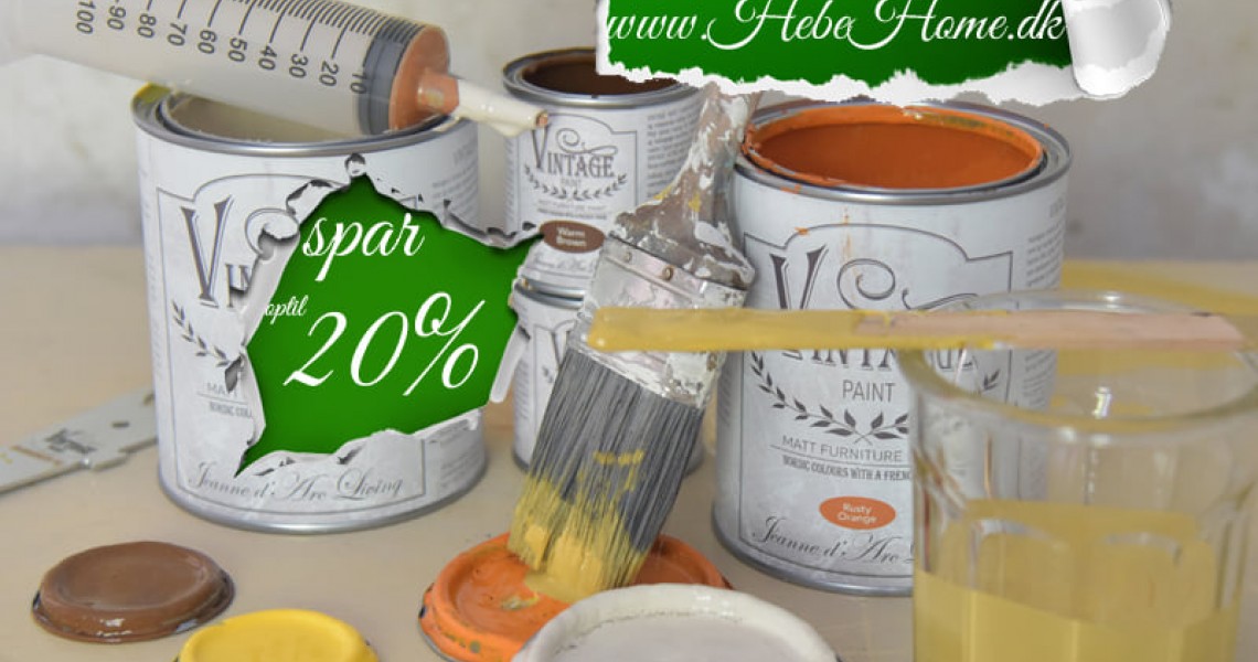 Spar 20% på Vintage Kalkmaling Nu!