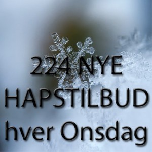 HAPS TILBUD & Auktioner - 25. januar : Shop & Hygge Haps Aften Vær med her på siden kl. 20.00 - 22.00