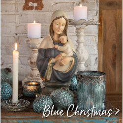 Blue Vintage Christmas - Sølv og blå toner til årets julepynt og juleborddækning