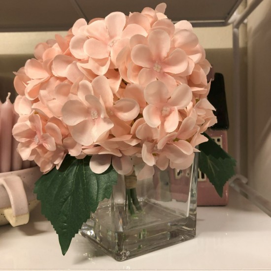 Silke Hortensia i vase 25 cm