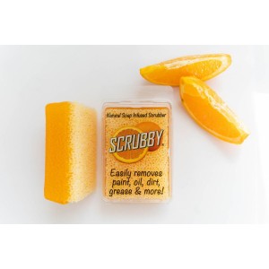 Scrubby Soap Orange - rengøring til møbler og Pensel 100g Scrubby Soap Orange - rengøring til møbler og Pensel 100g