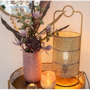 Bordlampe antik guld 60 cm Bordlampe antik guld 60 cm