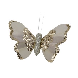 Sommerfugl guld 9cm Sommerfugl guld 9cm