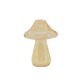 Glasvase svamp gul - mushroom 14 cm