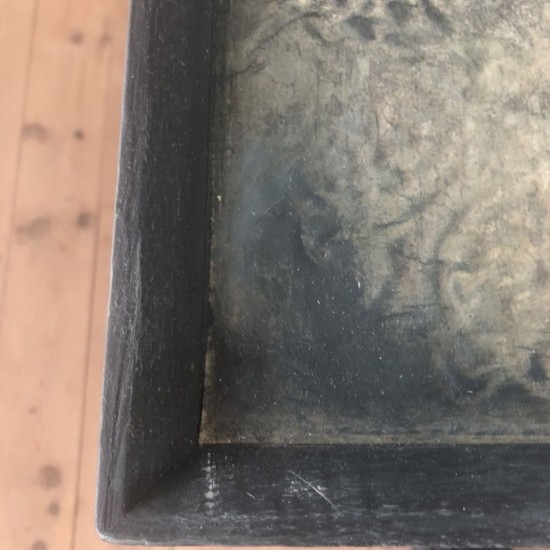 Skønt vintage rullebord Oliven L65cm