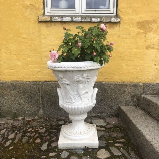 Stor Louvre Have Krukke pokal i marmor - frostsikker H: 85 cm