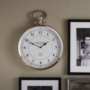 Væg ur 36x47 cm fra Riviera Maison silver