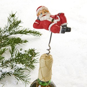 Proptrækker med julemand Proptrækker med julemand