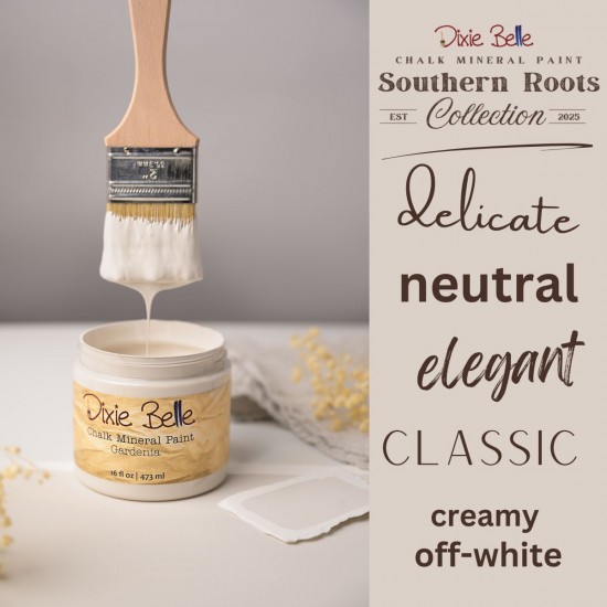 Gardenia 4oz = 118 ml Kalkmaling Dixie Belle Gardenia 4oz = 118 ml Kalkmaling Dixie Belle