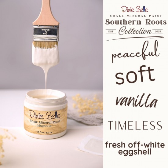 Magnolia 118ml Råhvid Kalkmaling Dixie Belle Magnolia 118ml Råhvid Kalkmaling Dixie Belle