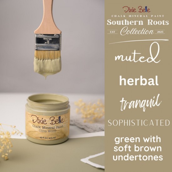 Olive wood 16oz = 473 ml Kalkmaling Dixie Belle Olive wood 16oz = 473 ml Kalkmaling Dixie Belle