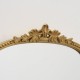 Spejl med guld kant - Spejlfad 45 cm