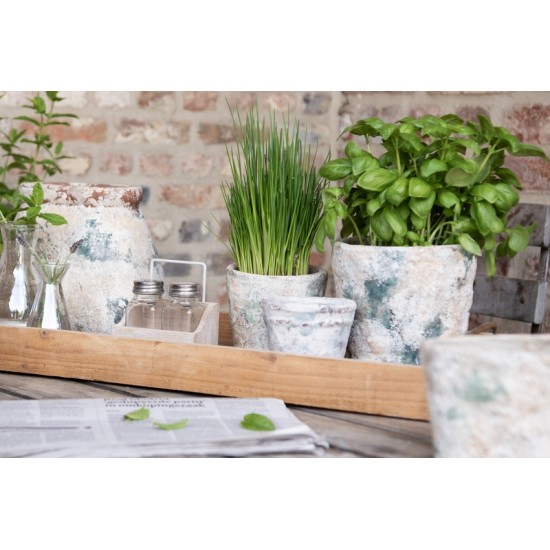 Urtepotte antique blue 11 cm