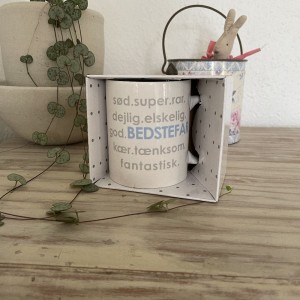 Krus med tekst Sød super.. Bedstefar