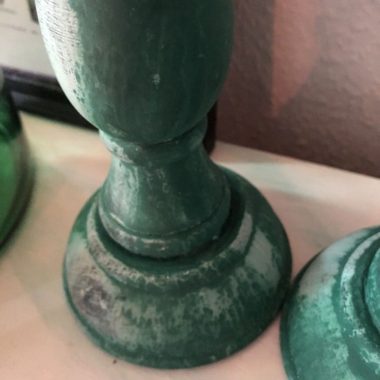 Lysestager sæt med patina 37 cm Lysestager sæt med patina 37 cm
