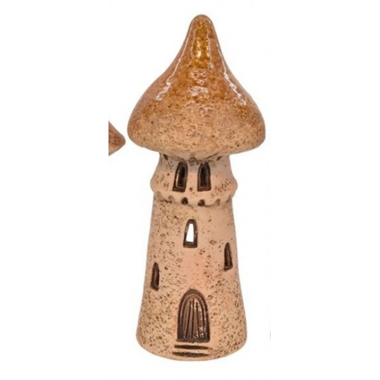 Paddehat hus lys brun 20 cm