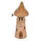 Paddehat hus lys brun 20 cm