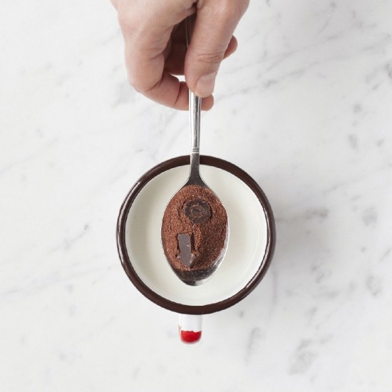 Luksus Mørk Chokolade pulver med chokoladestykker 250g fra BARU til varm cacao rød Luksus Mørk Chokolade pulver med chokoladestykker 250g fra BARU til varm cacao rød