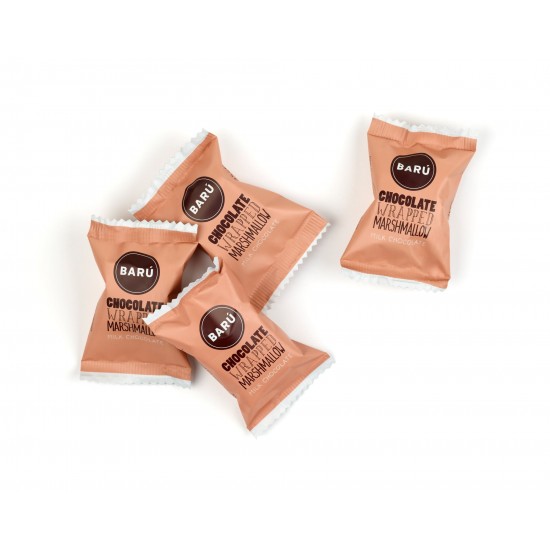 Marshmallow dyppet i mælkechokolade 13g fra BARU Marshmallow dyppet i mælkechokolade 13g fra BARU