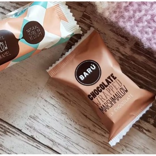 Marshmallow dyppet i mælkechokolade 13g fra BARU Marshmallow dyppet i mælkechokolade 13g fra BARU