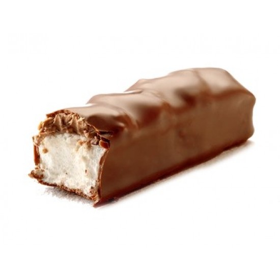 Mælkechokoladebar med vanilije skumfidus, hasselnøddepraline og ristede cashewnødder 30g fra BARU Mælkechokoladebar med vanilije skumfidus, hasselnøddepraline og ristede cashewnødder 30g fra BARU