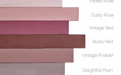 Kalkmaling - Vintage paints røde toner Kalkmaling - Vintage paints røde toner