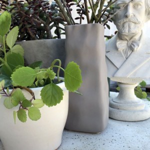 Vase Grey wawes H24cm Vase Grey wawes H24cm