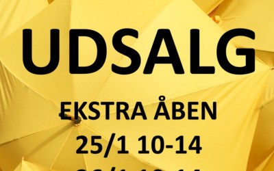 EKSTRA ÅBNINGSDAGE! Lørdag den 25. januar kl. 10-14 og Søndag den 26. januar kl. 10-14 - SES vi ?