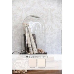 Vintage Tapet - Creme med ornamenter Vintage Tapet - Creme med ornamenter