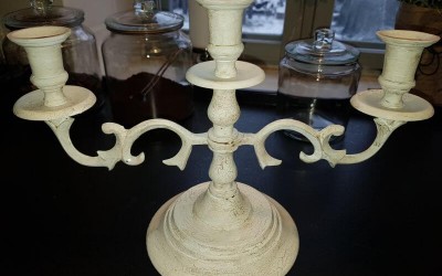 Lysestage med krakeleringseffekt