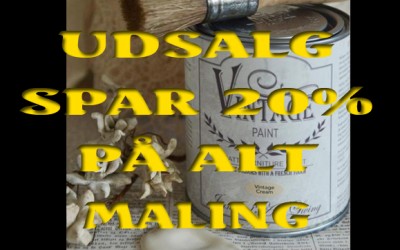 Stort UDSALG - SPAR 20% på ALT Kalkmaling og tilbehør