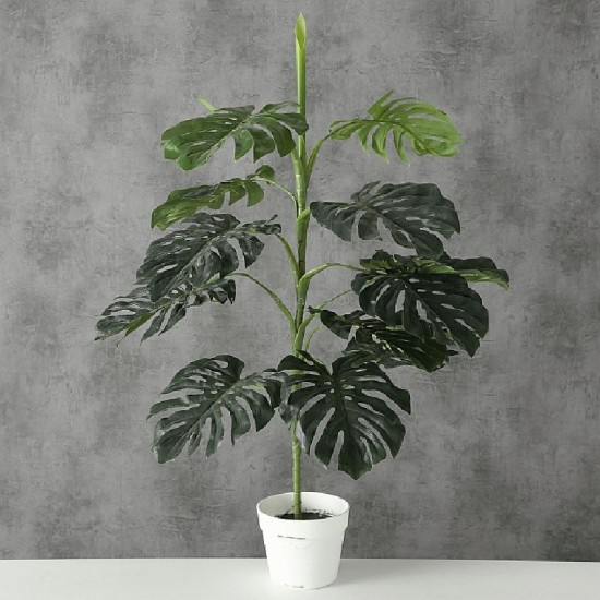 Kunstig plante med store Grønne blade - Monstera 110 cm Kunstig plante med store Grønne blade - Monstera 110 cm