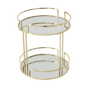 Etagere med spejle Guld 23 cm Etagere med spejle Guld 23 cm