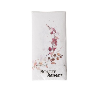 Servietter 16 stk med blomster grene L16cm Servietter 16 stk med blomster grene L16cm