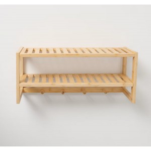 Reol med knager B17cm