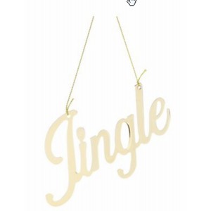 Jingle guld ophæng Jingle guld ophæng