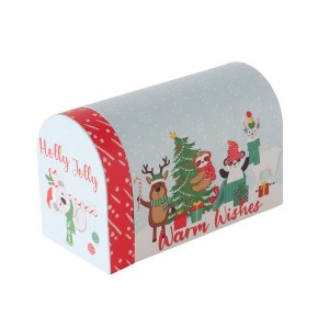 Gaveæske Holly jolly 12 cm