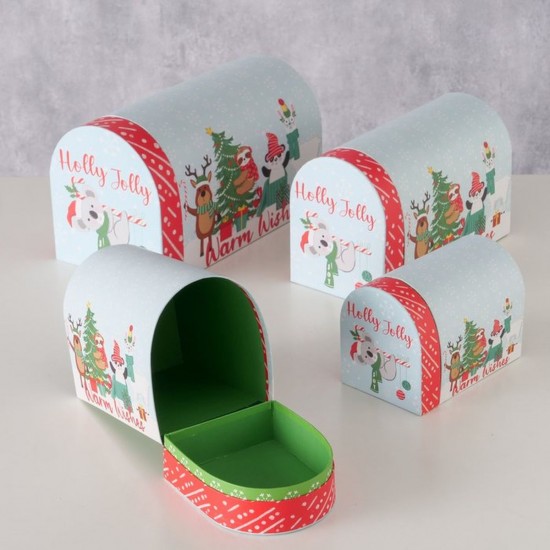 Gaveæske Holly jolly 12 cm Gaveæske Holly jolly 12 cm