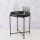 Sidebord med bakke sort Sidebord med bakke sort