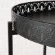 Sidebord med bakke sort Sidebord med bakke sort