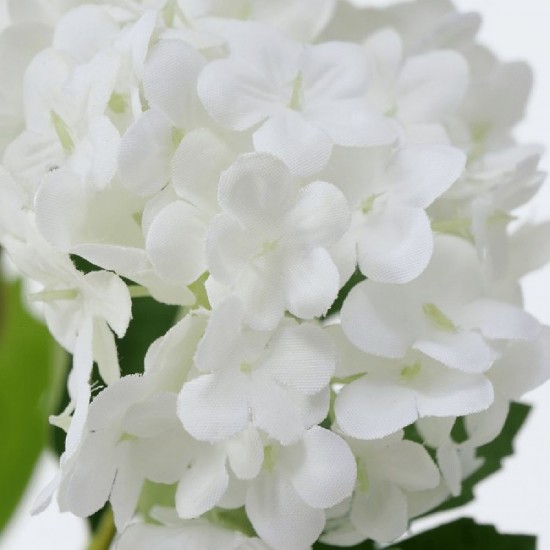 Kunstig Blomst - Snow Hortensia Gren 100 cm