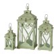 Lanterne 54 cm grøn vintage stil