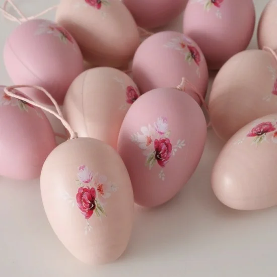 effektiv Opstå sponsoreret 12 flotte Æg i pose rosa toner - påske