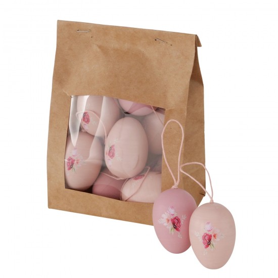 Flotte Æg 12 stk i rosa toner