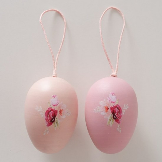 Flotte Æg 12 stk i rosa toner