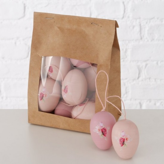 Flotte Æg 12 stk i rosa toner