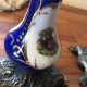 Antikke franske Lysestager i Porcelæn og messing Antikke franske Lysestager i Porcelæn og messing