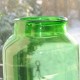 Stort Flot gammelt grønt sylteglas 20 liters 54 cm