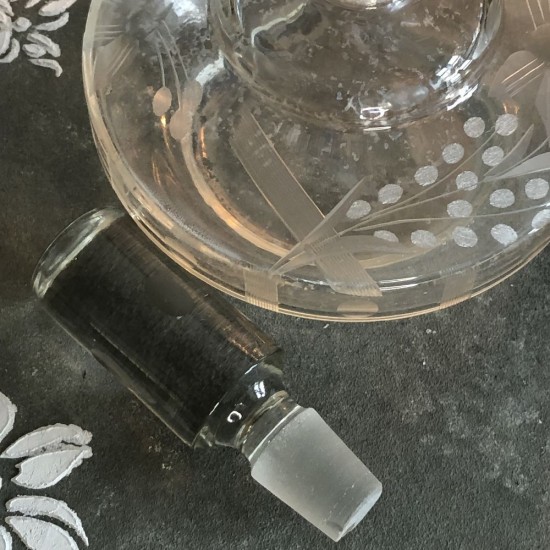 Art Deco Parfume Flakon i krystal Art Deco Parfume Flakon i krystal