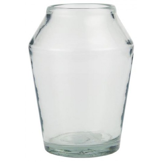 Konisk Glas vase 16 cm